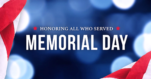 EGSA closed Monday, May 31 for Memorial Day
